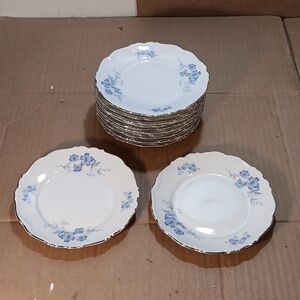 12 Edelstein Bavaria Maria-Theresia Ocean Blue Bread Plates
